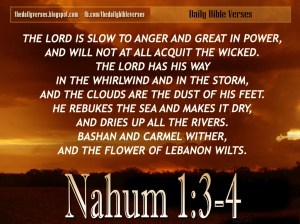 Nahum 1.3-4